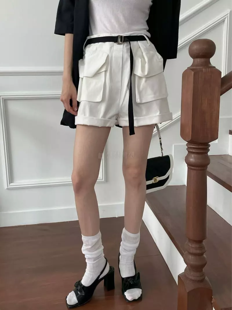 Auver Fit - Korean Women Fashion - #womensfashion - Util Shorts - 7