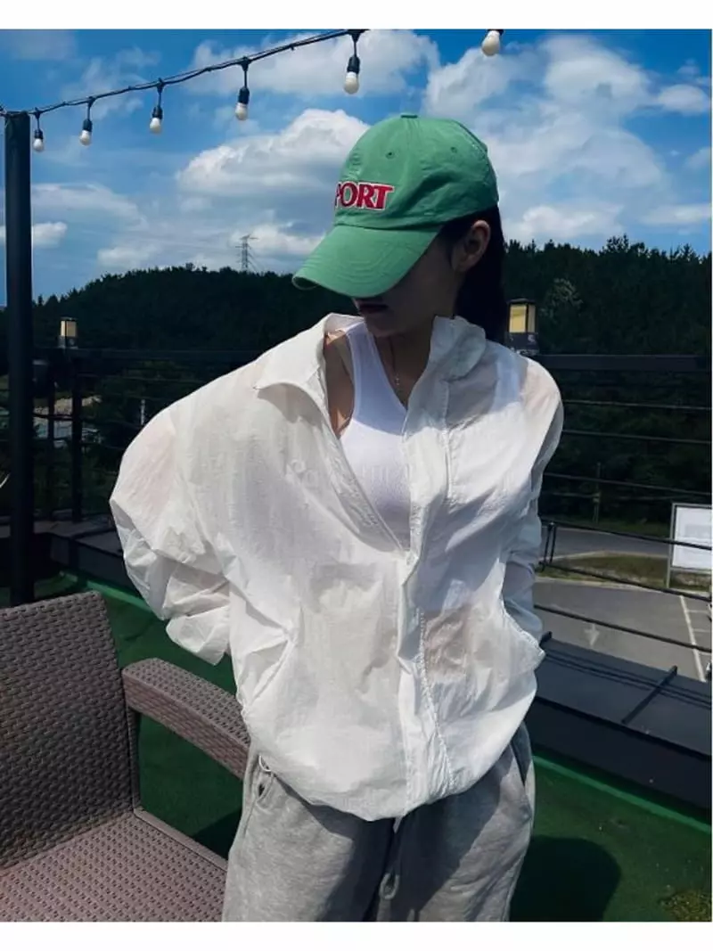 Avoir - Korean Women Fashion - #momslook - See Through Windbreaker - 5