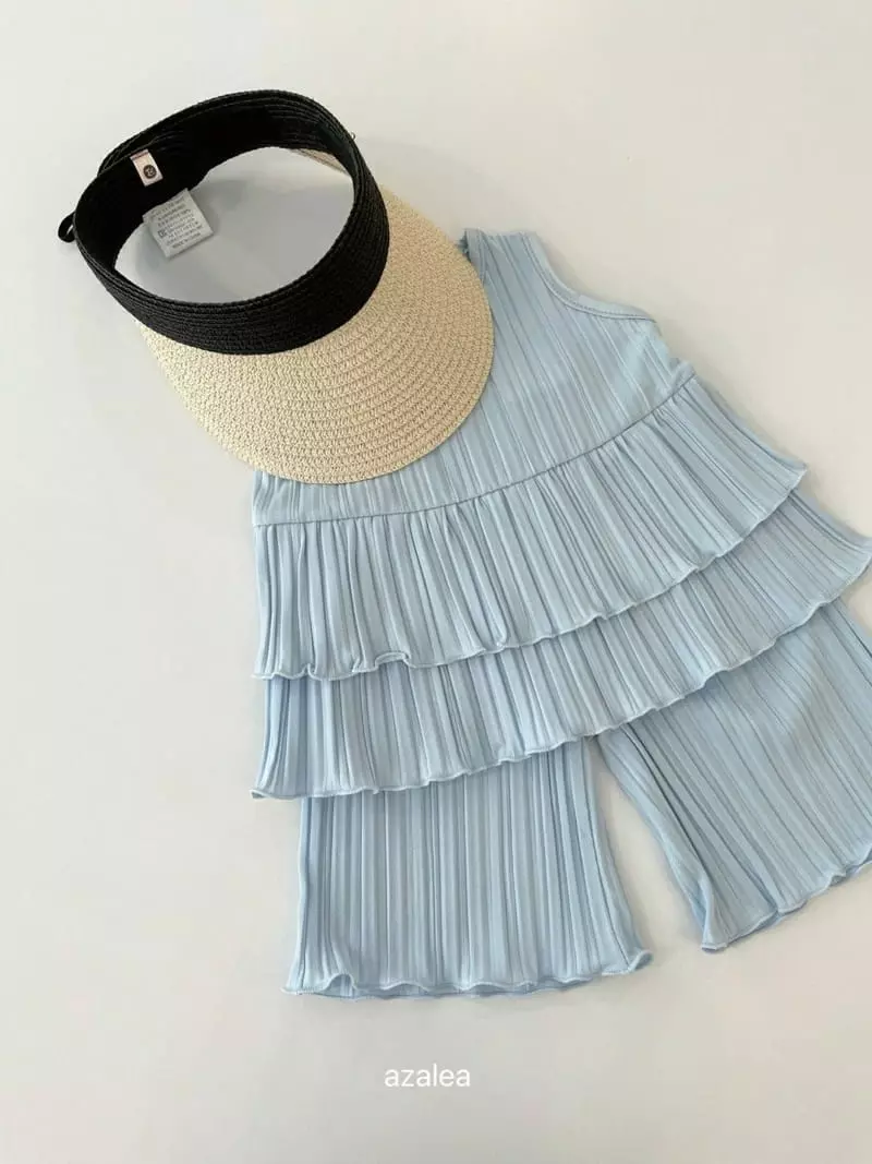 Azalea - Korean Baby Fashion - #babyboutiqueclothing - Bebe Pleats Top Bottom Set - 2