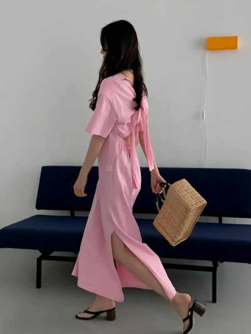 Baby Touch - Korean Women Fashion - #momslook - Pad Long One-piece - 9