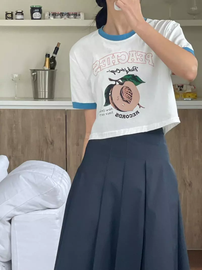 Baguette - Korean Women Fashion - #thelittlethings - Peach Tee - 4