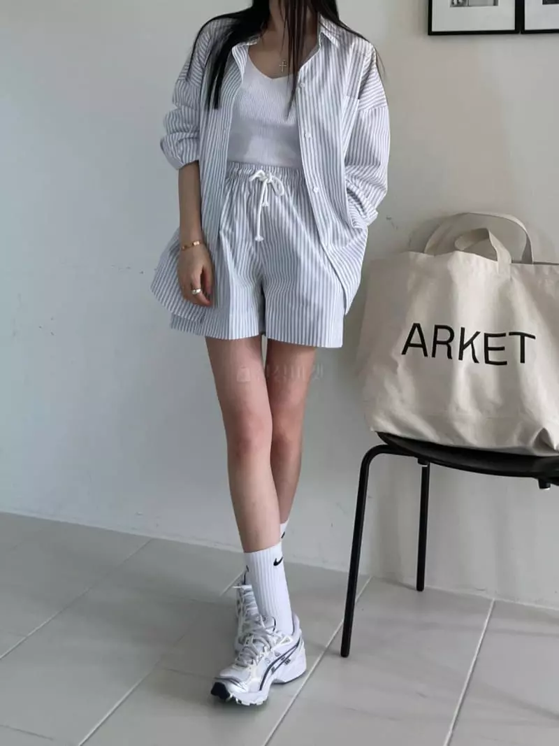 Baguette - Korean Women Fashion - #momslook - Marine Set - 2