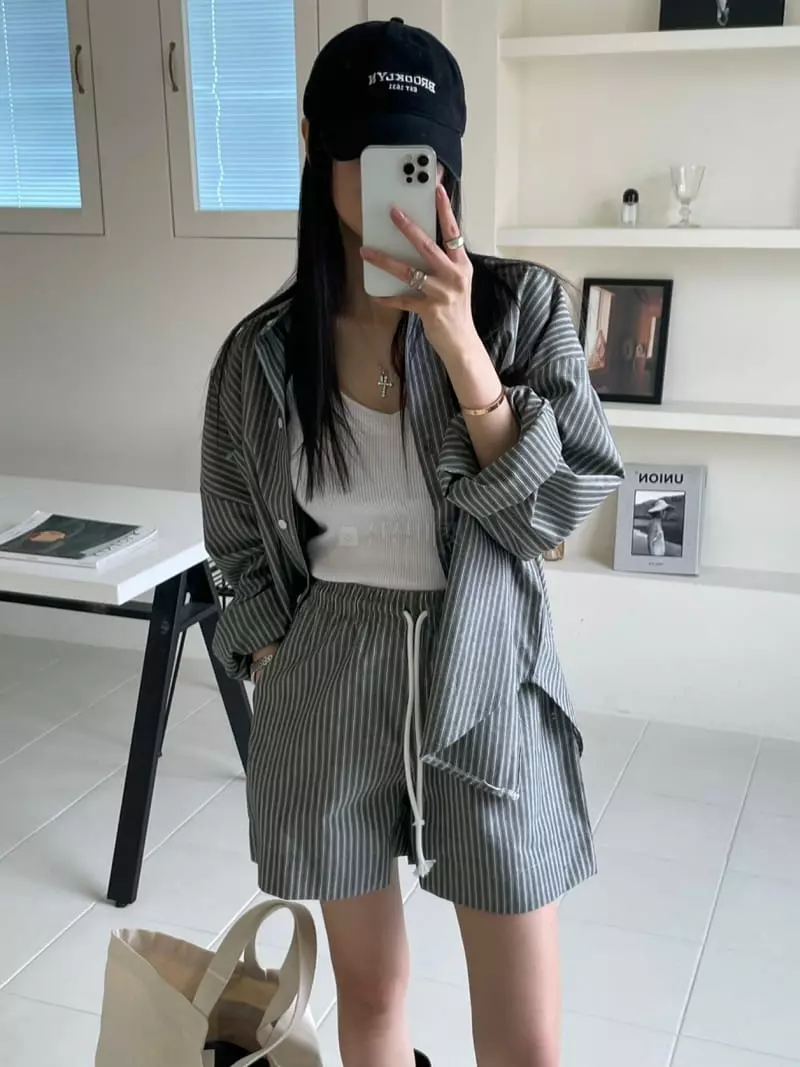 Baguette - Korean Women Fashion - #momslook - Marine Set - 6