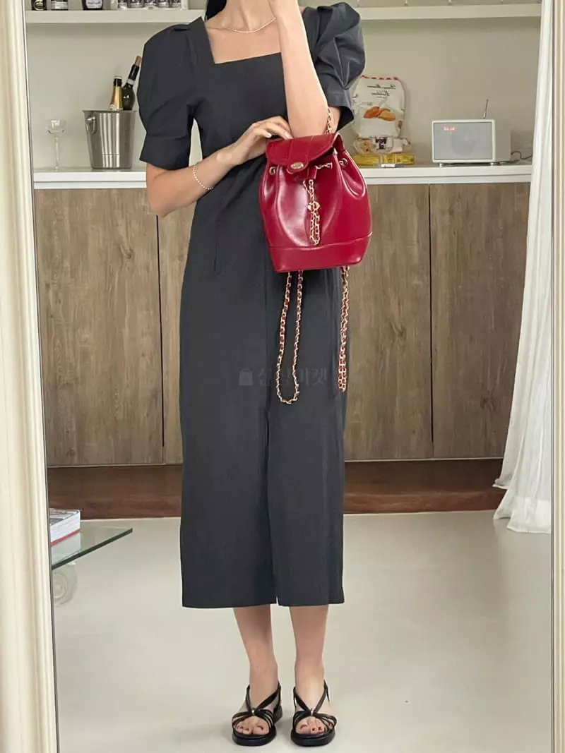 Baguette - Korean Women Fashion - #pursuepretty - Rose One-piece - 9