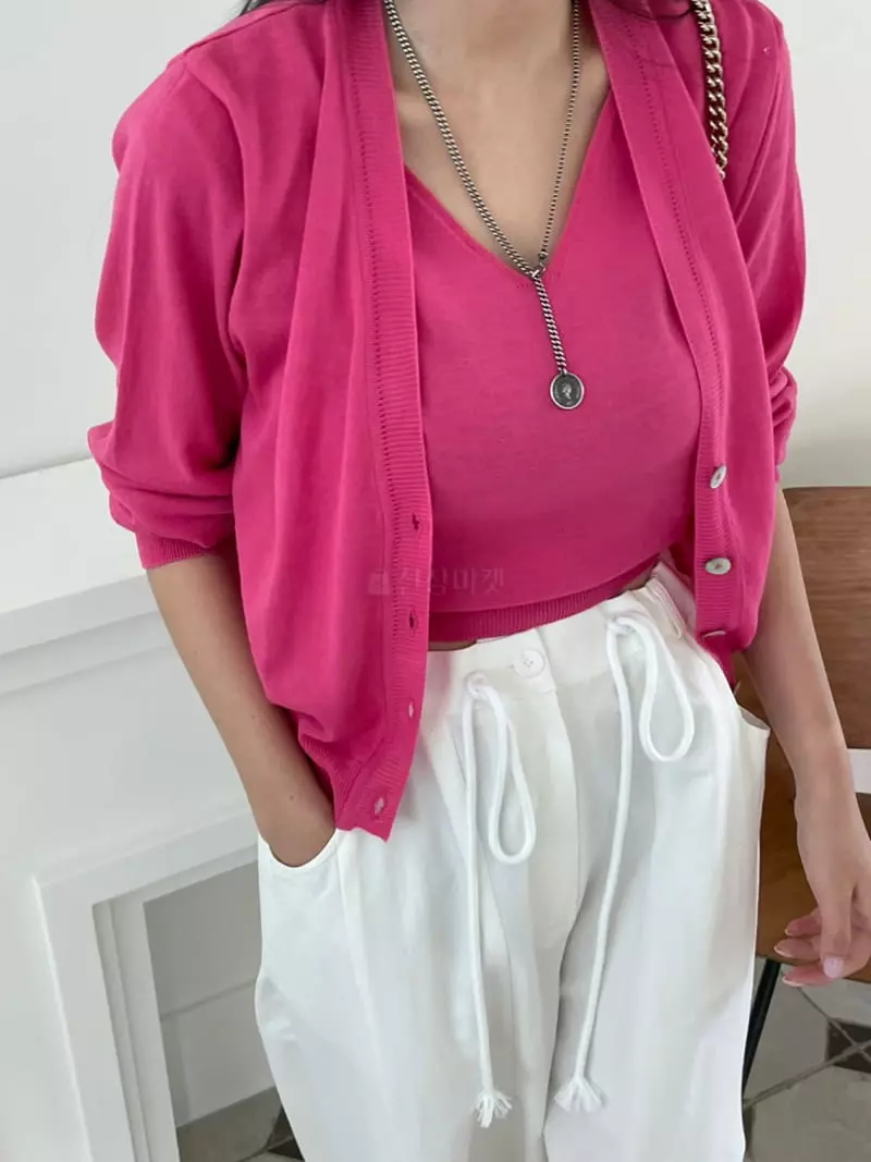 Baguette - Korean Women Fashion - #shopsmall - Summer Sleeveless Knit - 5