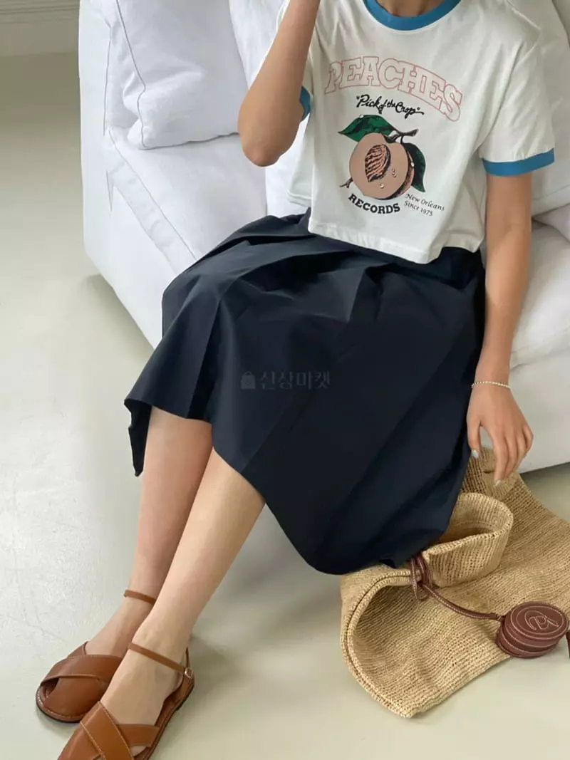 Baguette - Korean Women Fashion - #thelittlethings - Peach Tee - 3