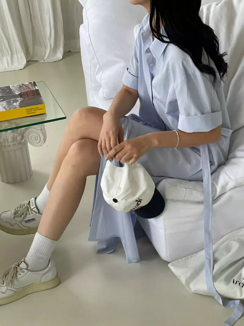 Baguette - Korean Women Fashion - #womensfashion - Tencel Shirt One-piece - 2