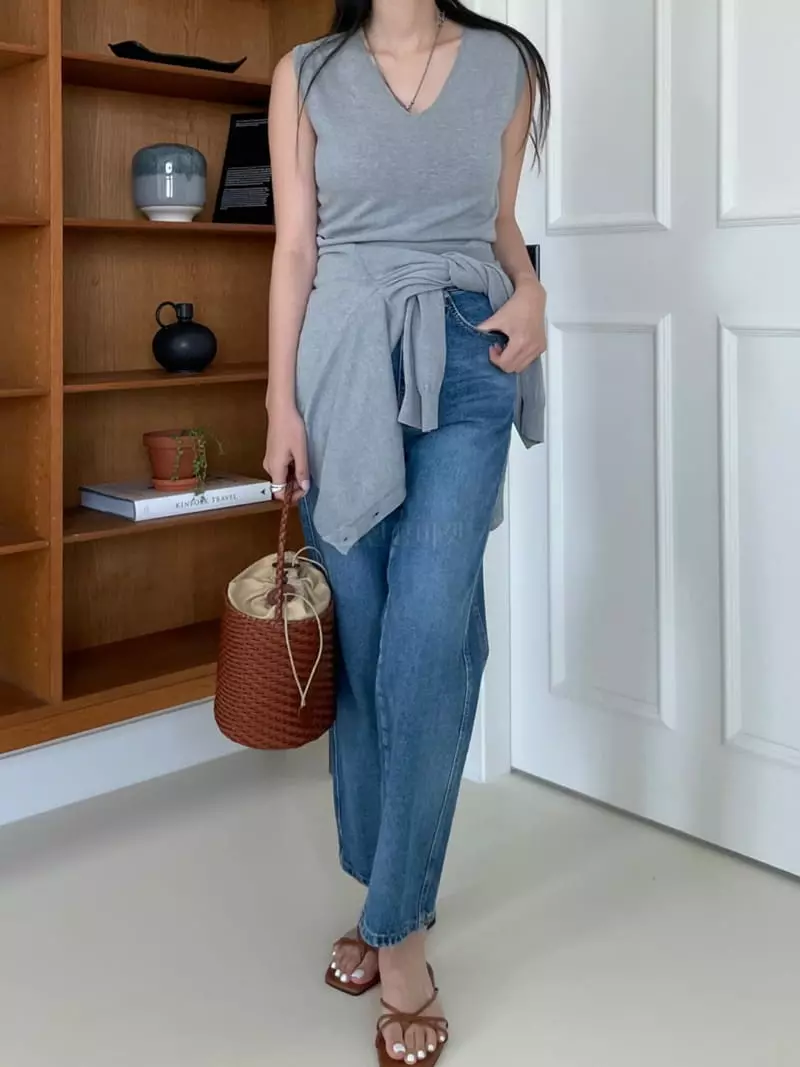 Baguette - Korean Women Fashion - #womensfashion - Summer Sleeveless Knit - 9