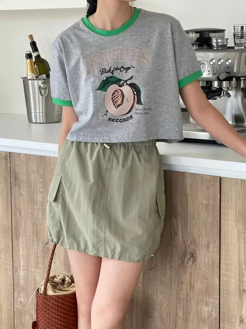 Baguette - Korean Women Fashion - #womensfashion - Peach Tee - 9