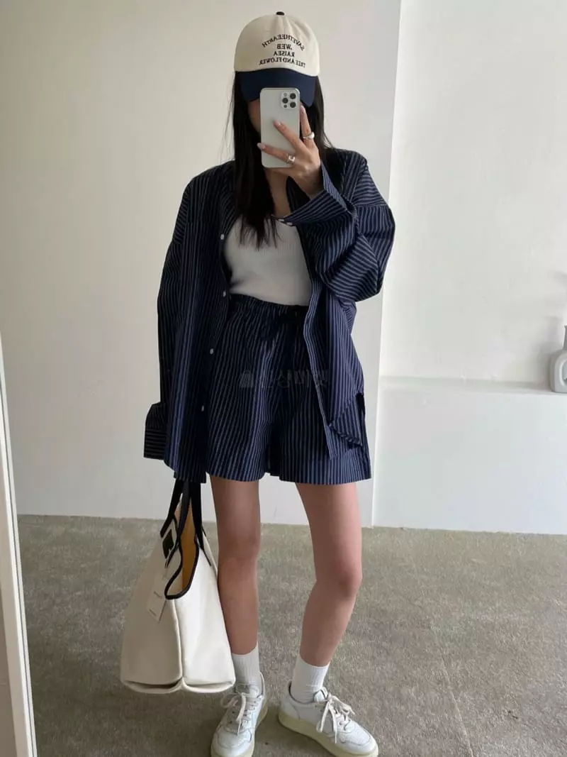 Baguette - Korean Women Fashion - #womensfashion - Marine Set - 5