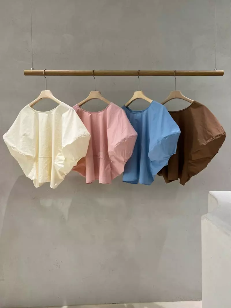 Baie Oud - Korean Women Fashion - #momslook - Puff Crop Blouse