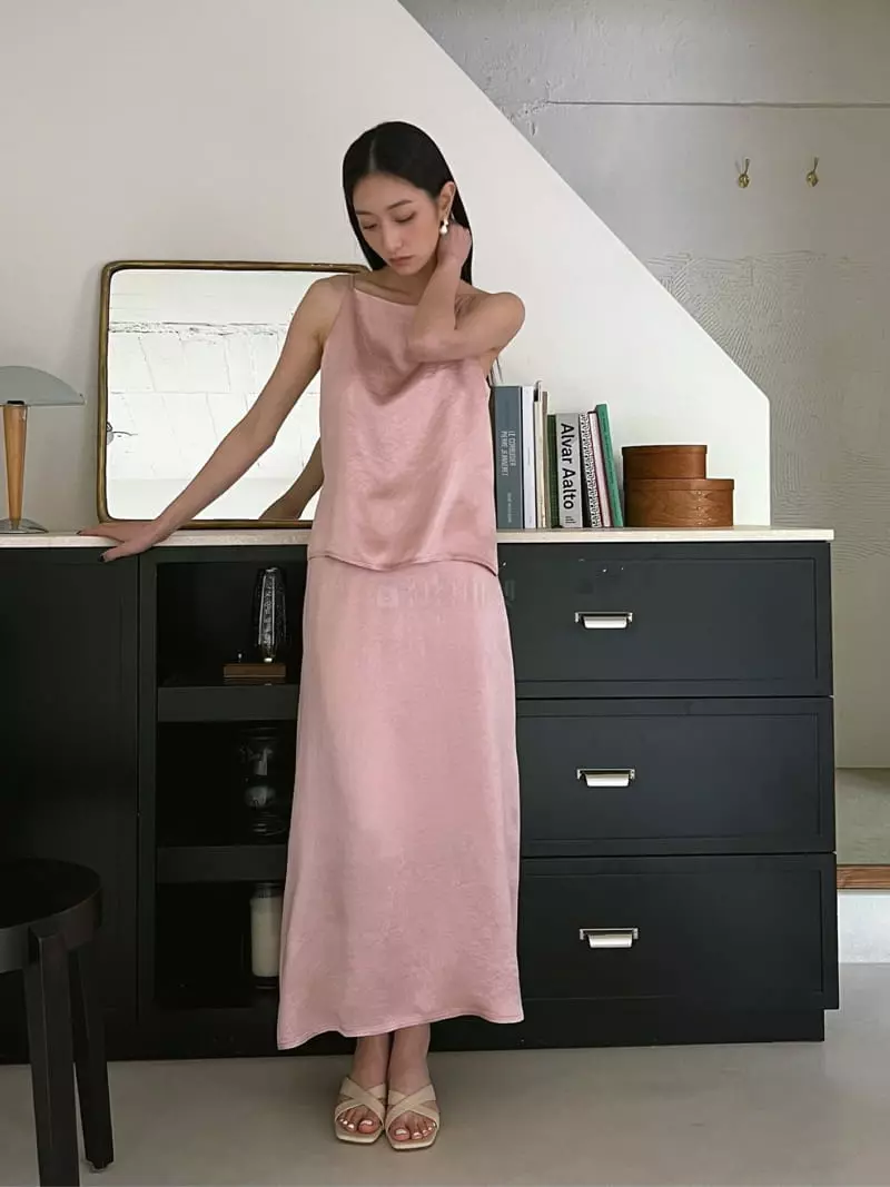 Baie Oud - Korean Women Fashion - #vintageinspired - Satin Sleeveless - 8
