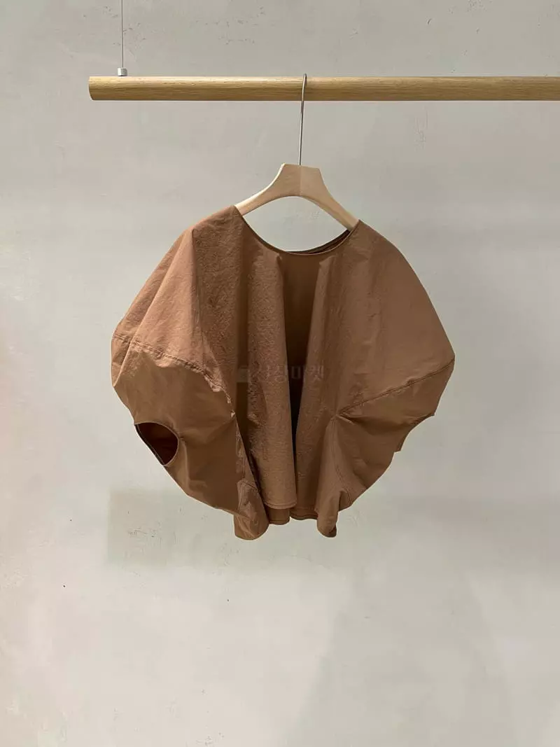 Baie Oud - Korean Women Fashion - #vintageinspired - Puff Crop Blouse - 5