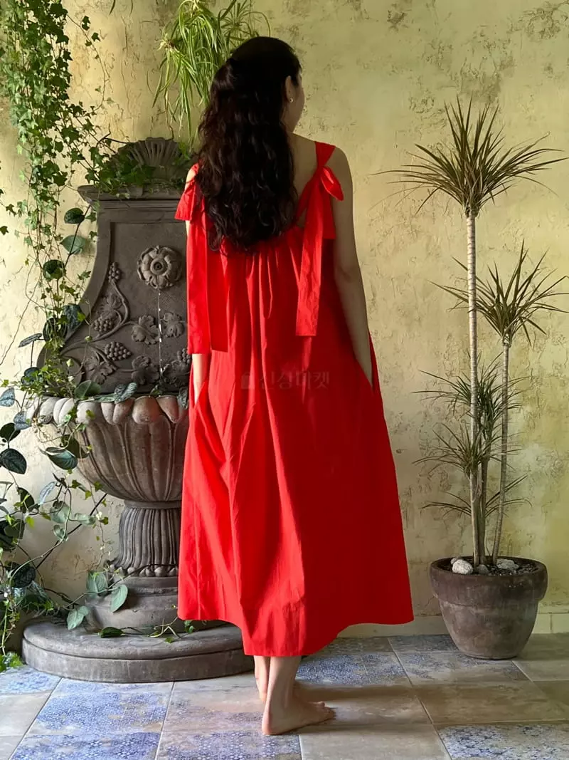 Baie Oud - Korean Women Fashion - #womensfashion - Back Shirring One-piece - 5