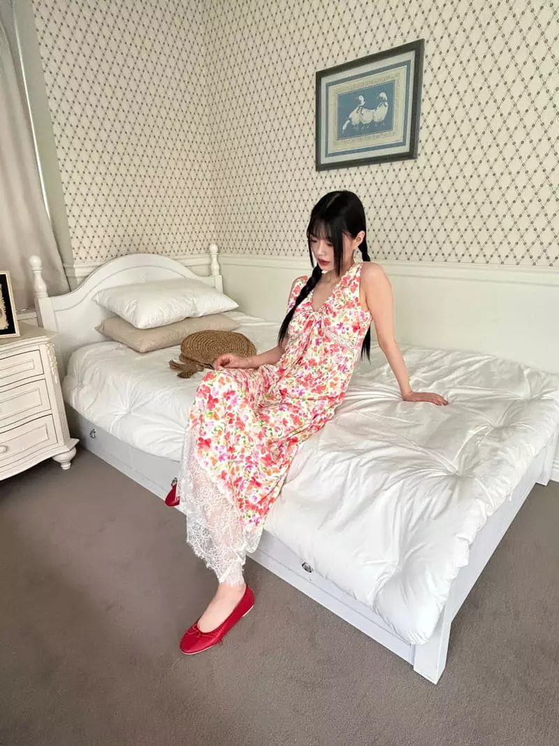 Balance - Korean Women Fashion - #womensfashion - Water Paint One-piece