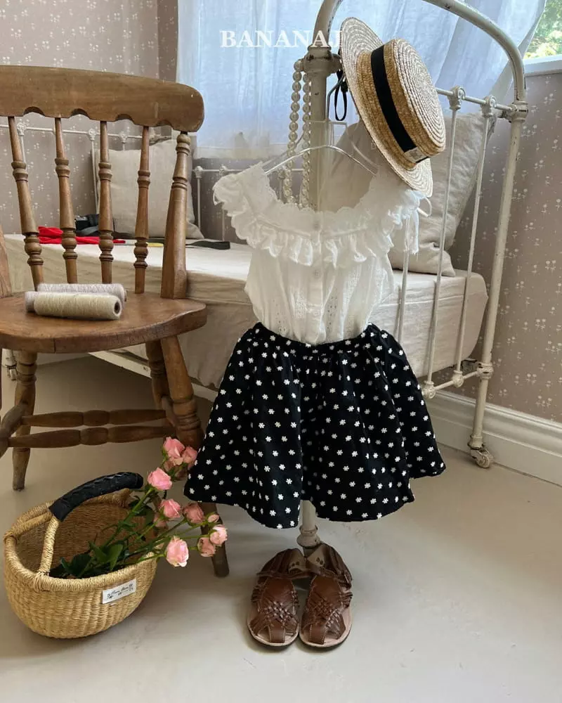 Banana J - Korean Children Fashion - #kidzfashiontrend - All Embroidery Skirt - 4