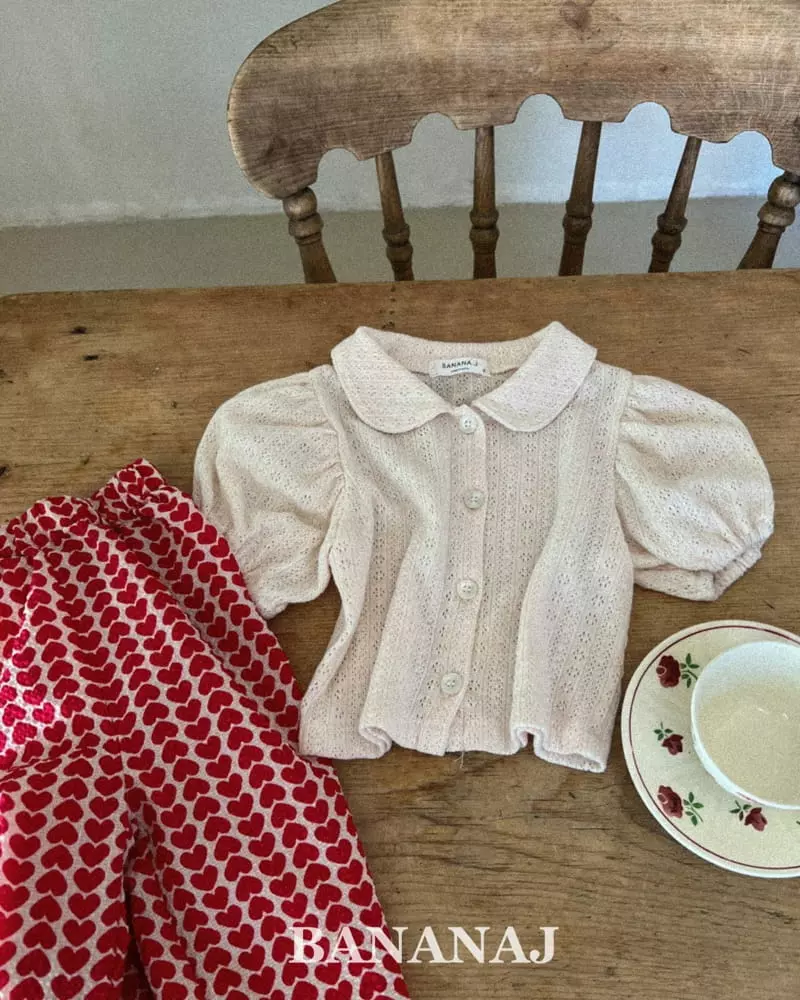 Banana J - Korean Children Fashion - #discoveringself - Heart Frill Blouse - 11