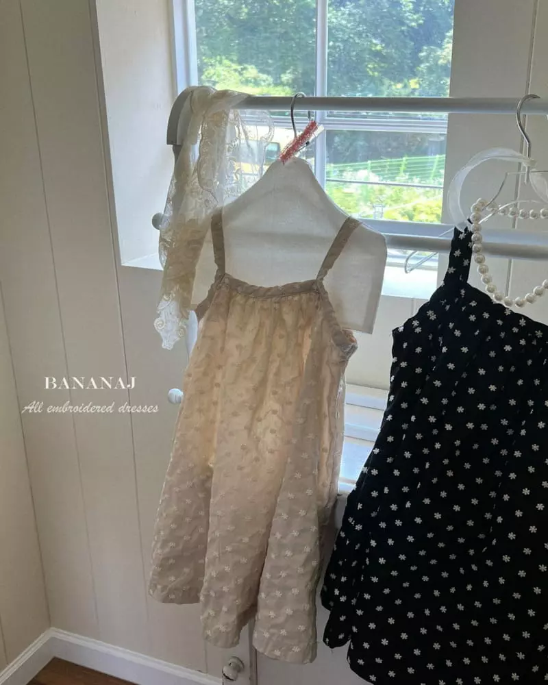 Banana J - Korean Children Fashion - #fashionkids - All Embroidery One-piece