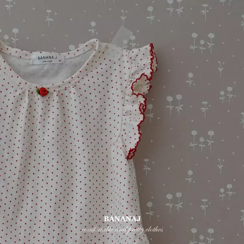 Banana J - Korean Children Fashion - #fashionkids - Rose Top Bottom Set - 4
