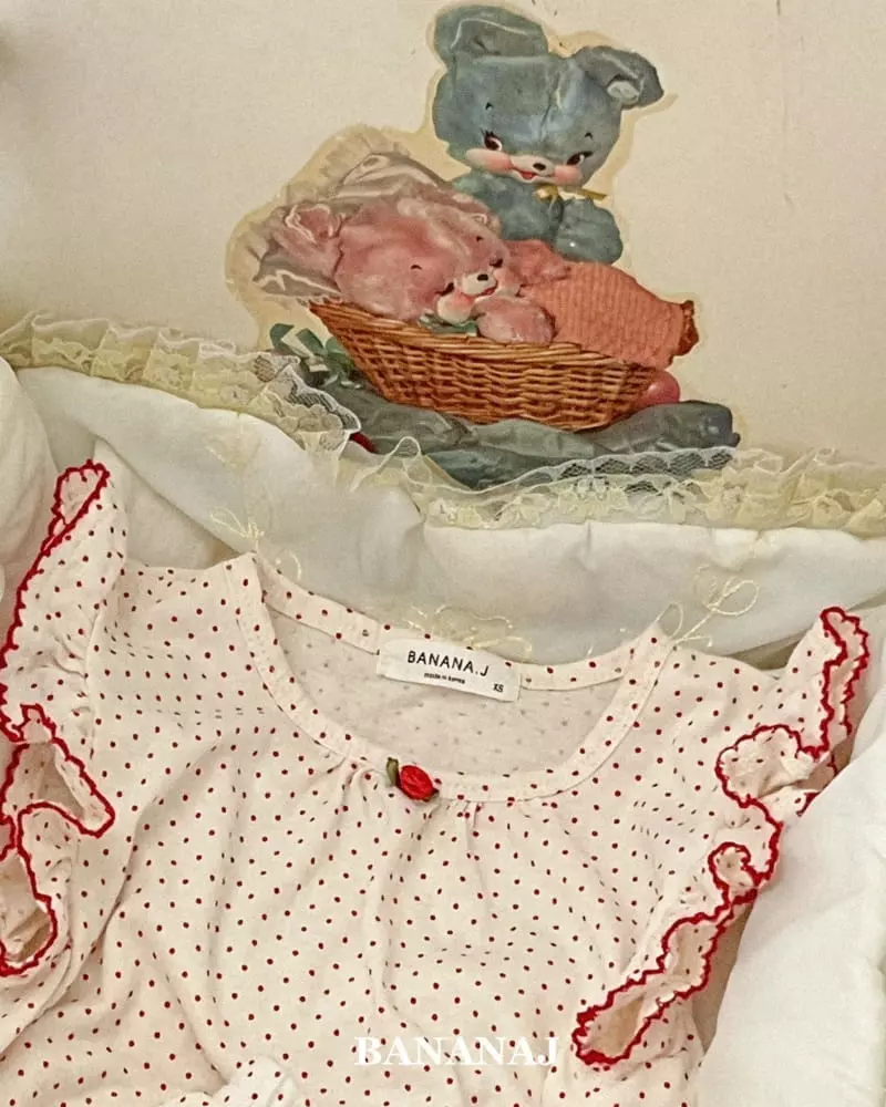 Banana J - Korean Children Fashion - #kidzfashiontrend - Rose Top Bottom Set - 6