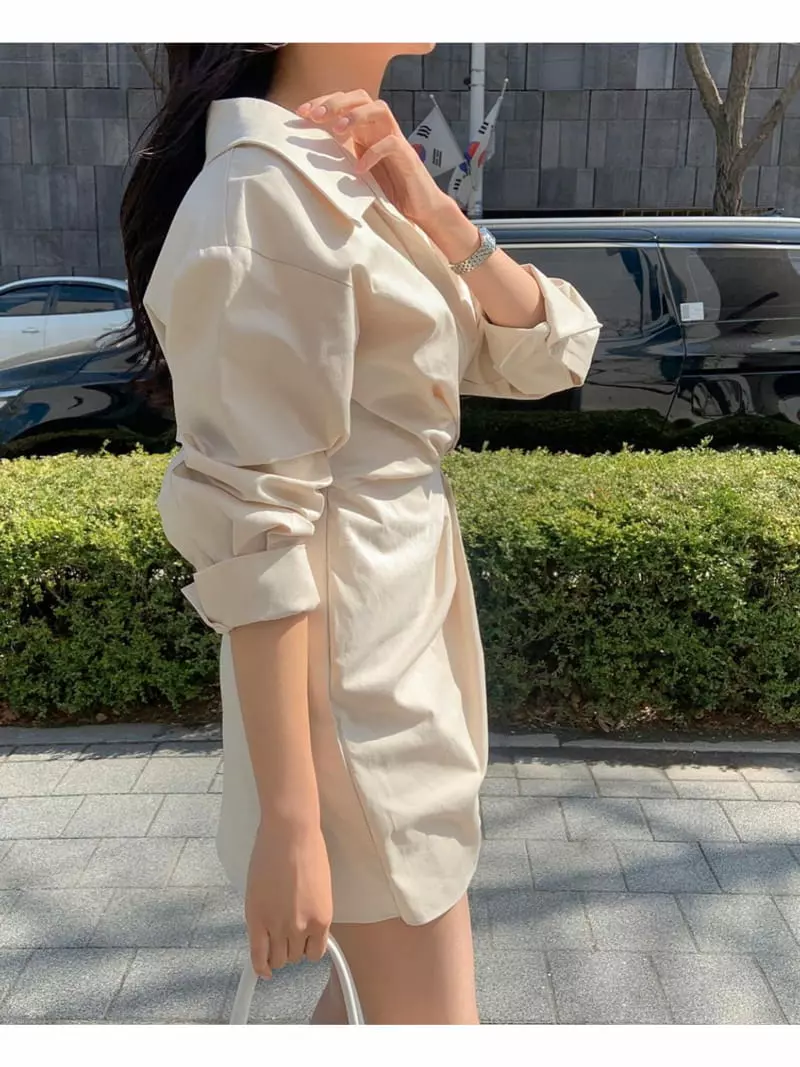 Bes - Korean Women Fashion - #momslook - Wrap One-piece - 7