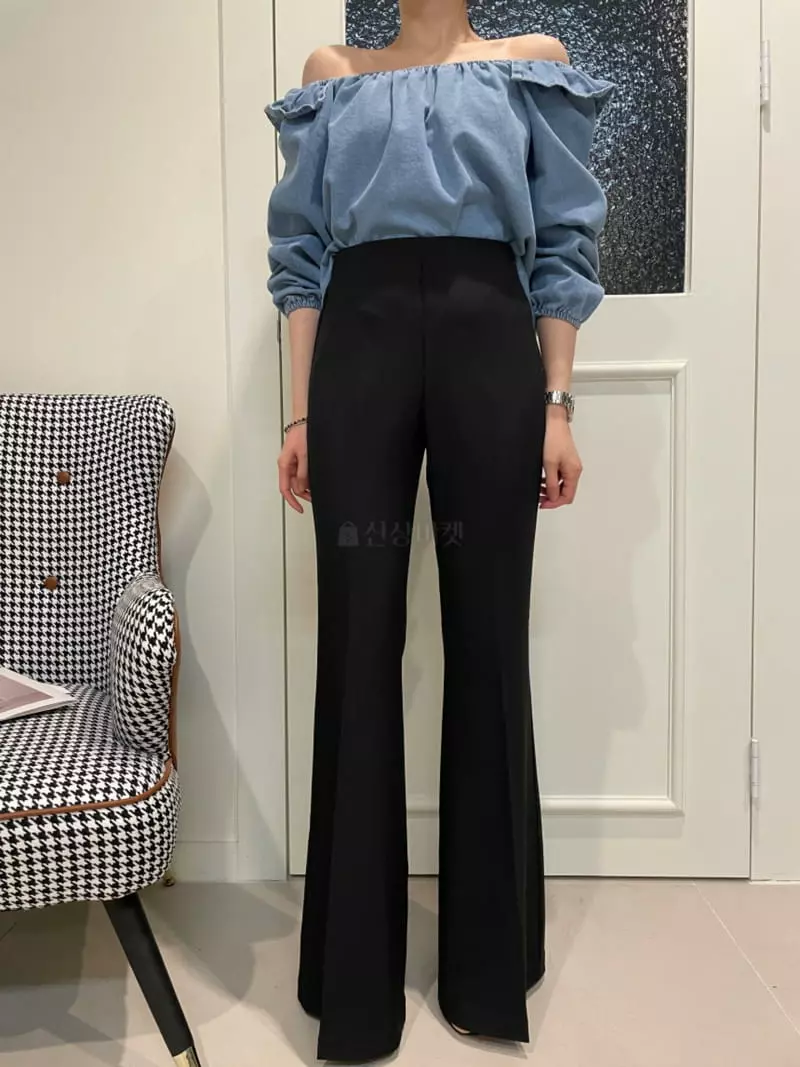 Bes - Korean Women Fashion - #momslook - Bootscut Pants