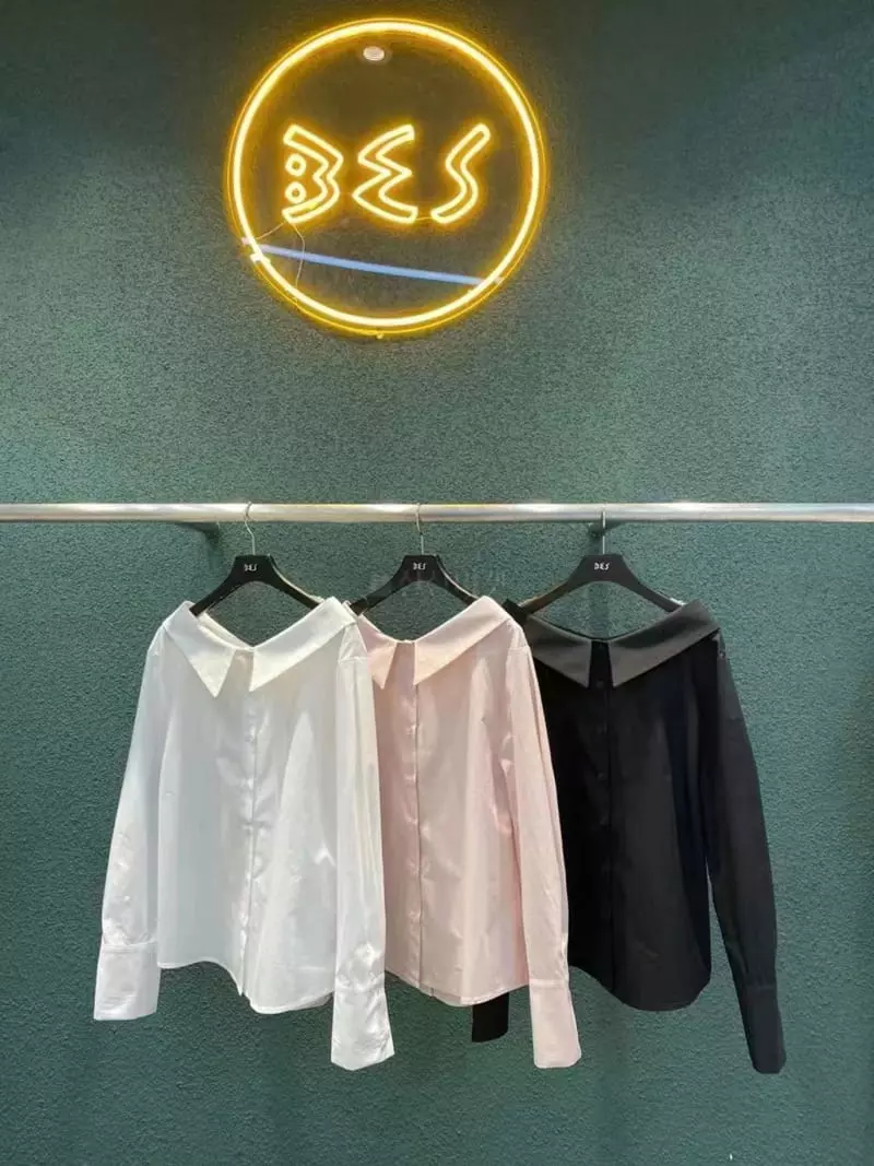 Bes - Korean Women Fashion - #vintagekidsstyle - Open Shirt - 5