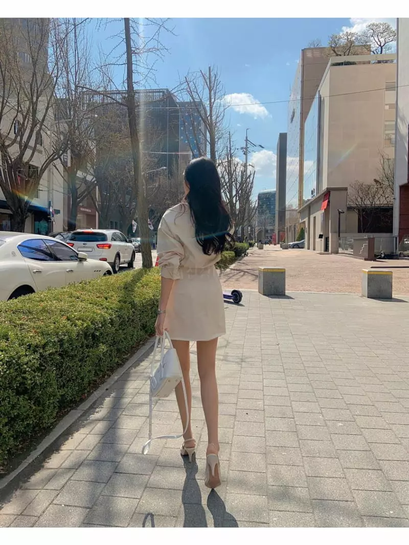 Bes - Korean Women Fashion - #momslook - Wrap One-piece - 4