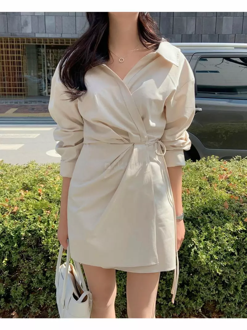 Bes - Korean Women Fashion - #womensfashion - Wrap One-piece - 8