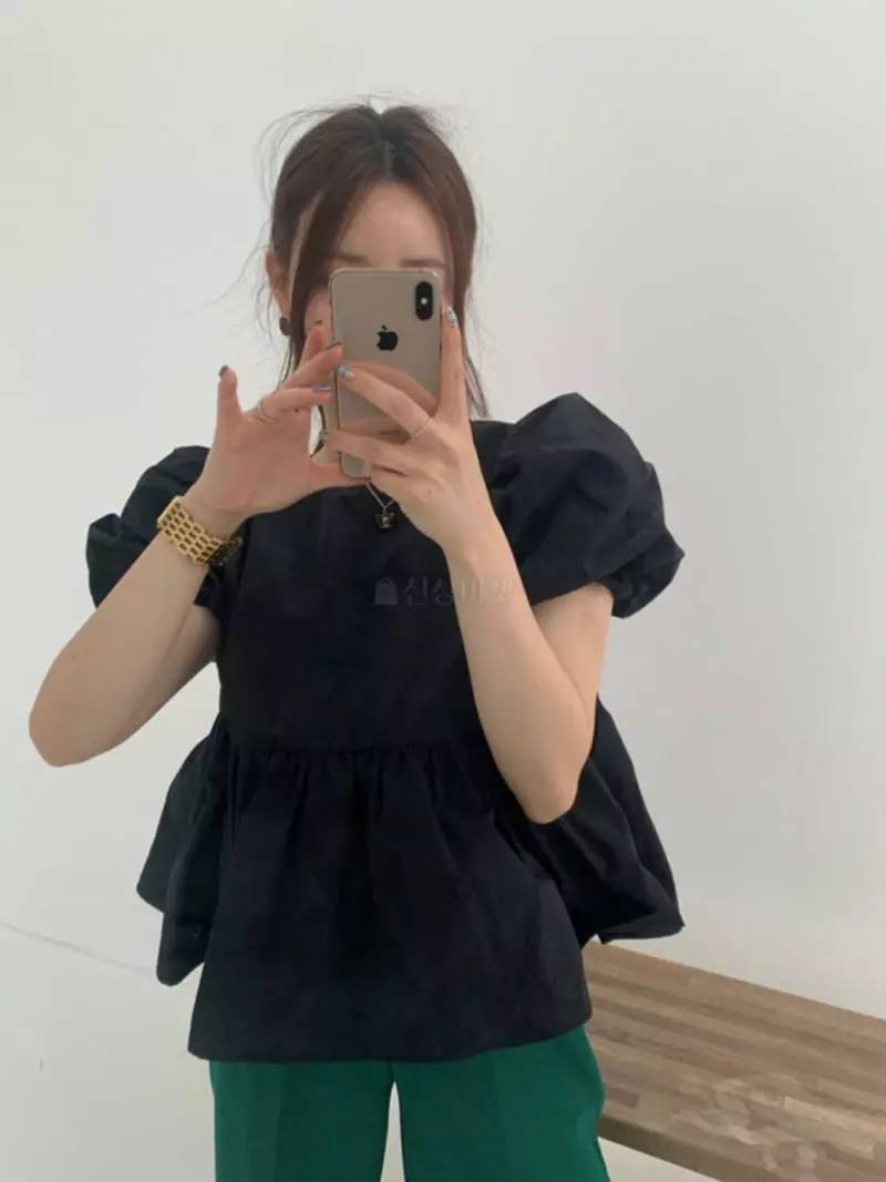 Bes - Korean Women Fashion - #womensfashion - Pompom Blouse - 5