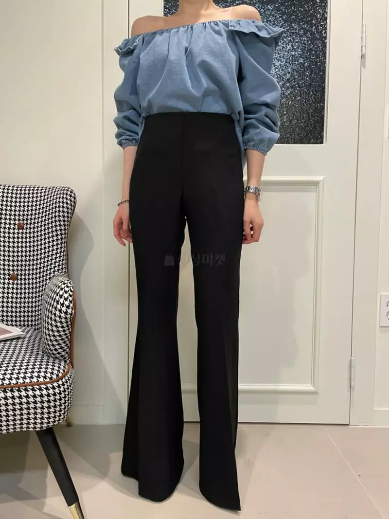 Bes - Korean Women Fashion - #womensfashion - Bootscut Pants - 10