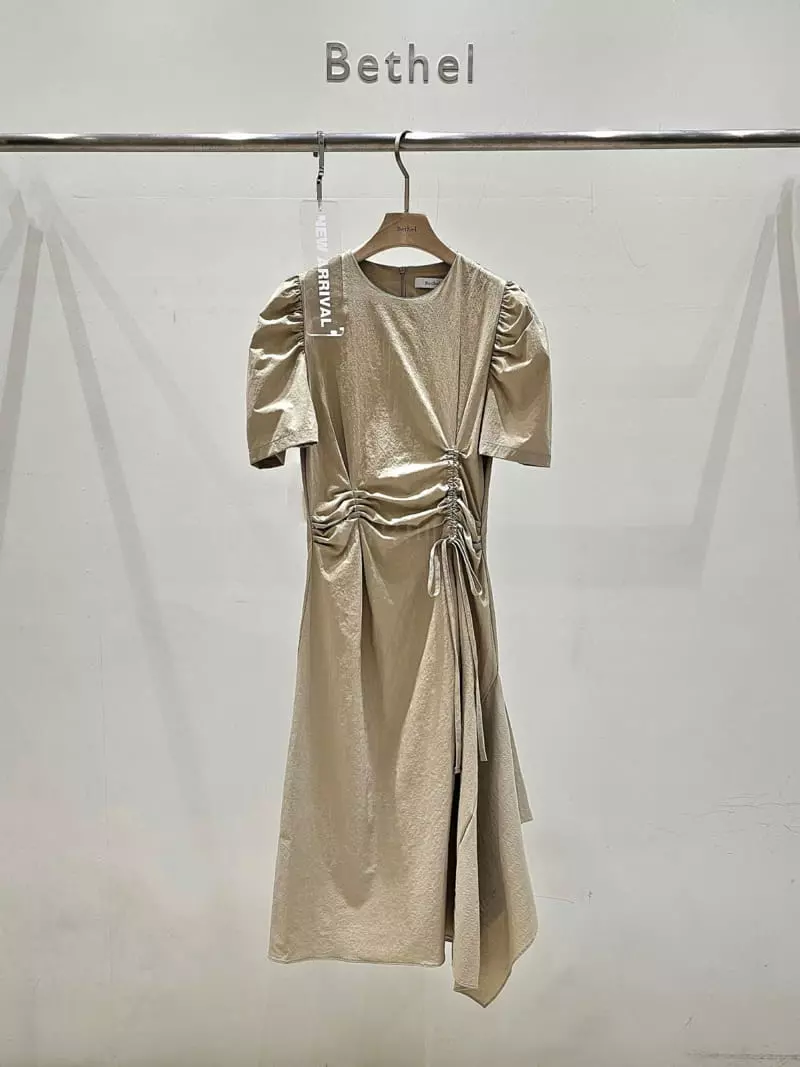 Bethel - Korean Women Fashion - #womensfashion - String Shirring One-piece - 4
