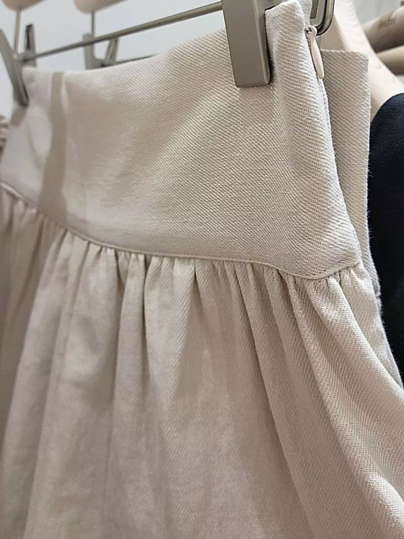 Bethel - Korean Women Fashion - #vintageinspired - Linen Long Skirt Set - 5