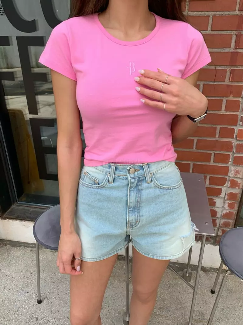 Betone - Korean Women Fashion - #momslook - BT Embrodiery Tee - 6