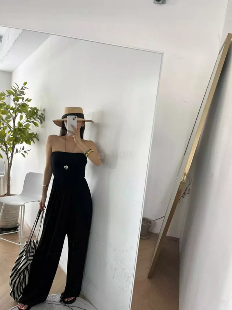 Betone - Korean Women Fashion - #romanticstyle - Tube Top Jumpsuit - 5