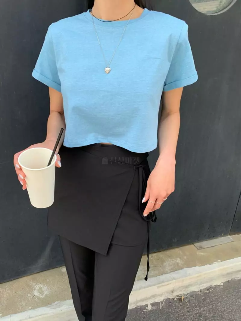 Betone - Korean Women Fashion - #thatsdarling - Urban Pad Tee - 5