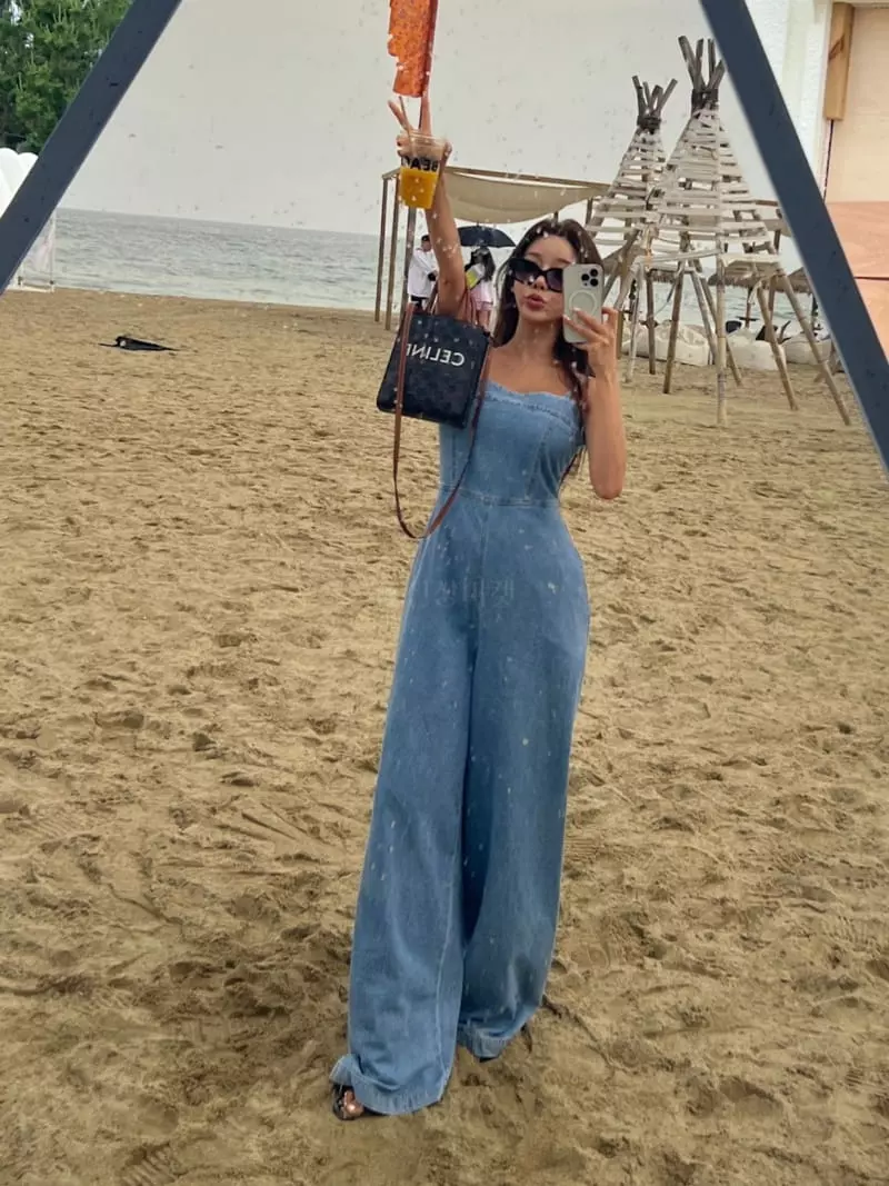 Betone - Korean Women Fashion - #thatsdarling - Line Jumpsuit