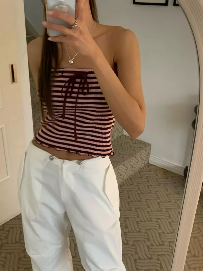 Betone - Korean Women Fashion - #thelittlethings - Stripes Top