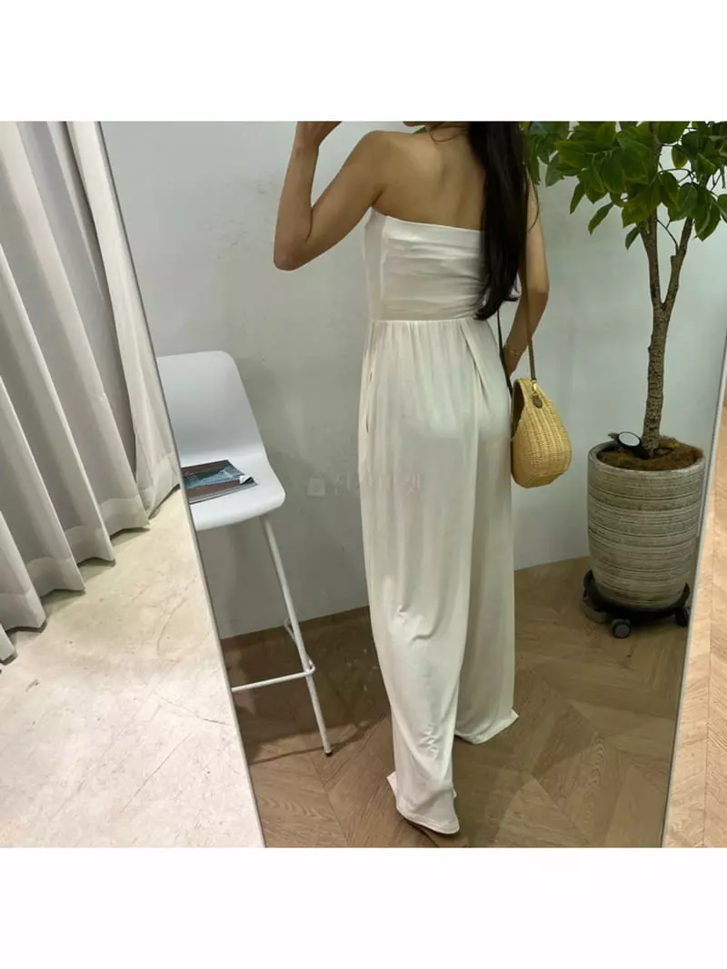 Betone - Korean Women Fashion - #vintagekidsstyle - Tube Top Jumpsuit - 2