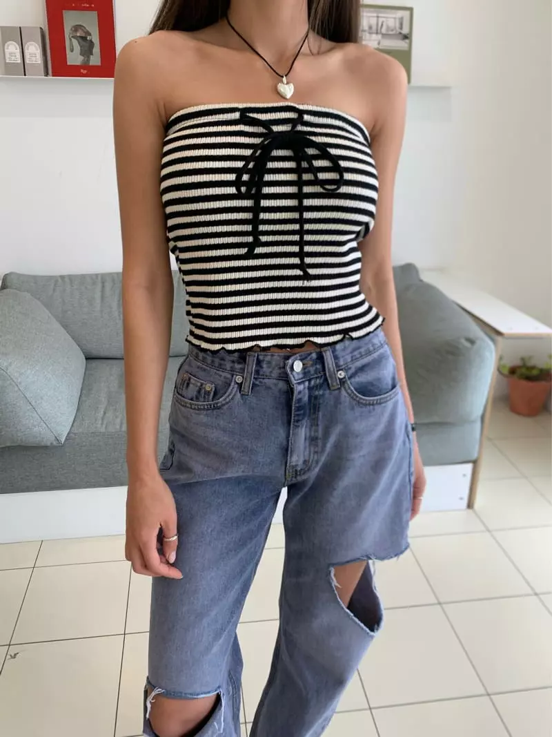 Betone - Korean Women Fashion - #womensfashion - Stripes Top - 3