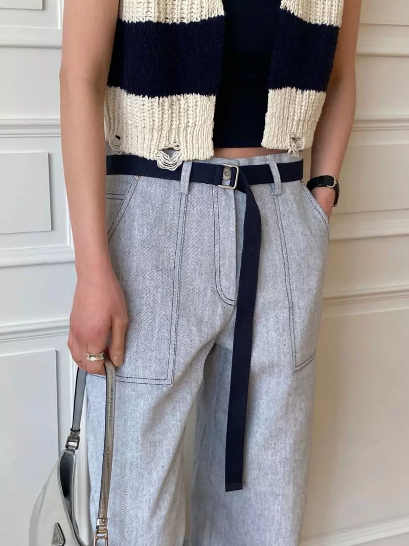 Better - Korean Women Fashion - #momslook - Common Belt Pants - 5