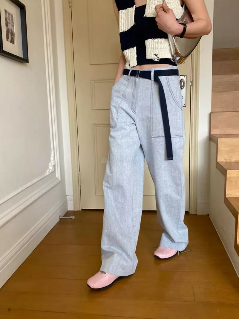 Better - Korean Women Fashion - #momslook - Common Belt Pants - 7