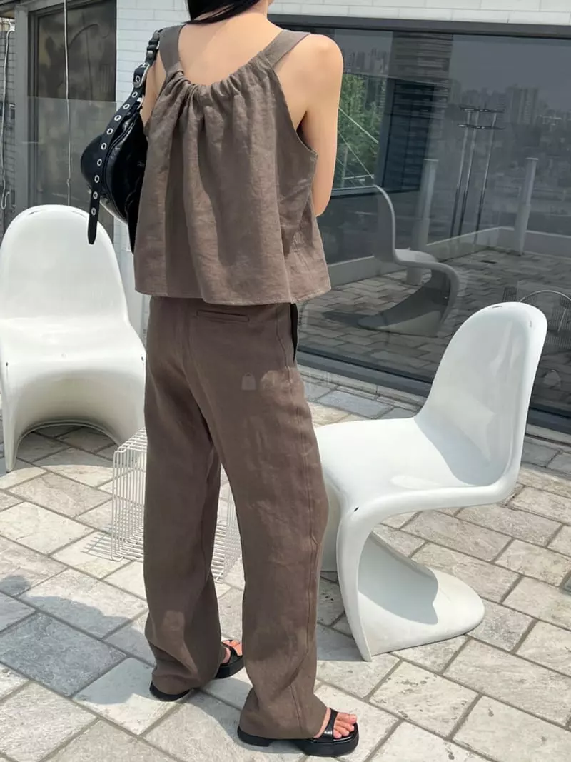 Better - Korean Women Fashion - #momslook - Draw Linen Pants - 2