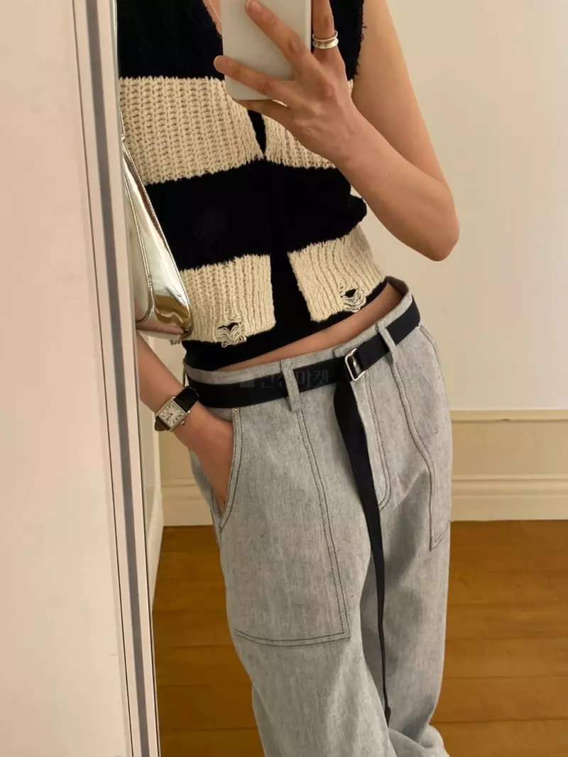 Better - Korean Women Fashion - #momslook - Common Belt Pants - 4