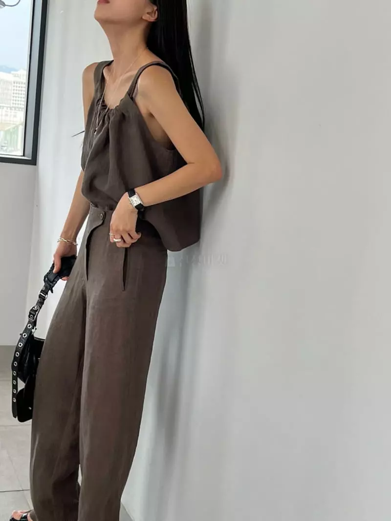 Better - Korean Women Fashion - #womensfashion - Draw Linen Pants - 3