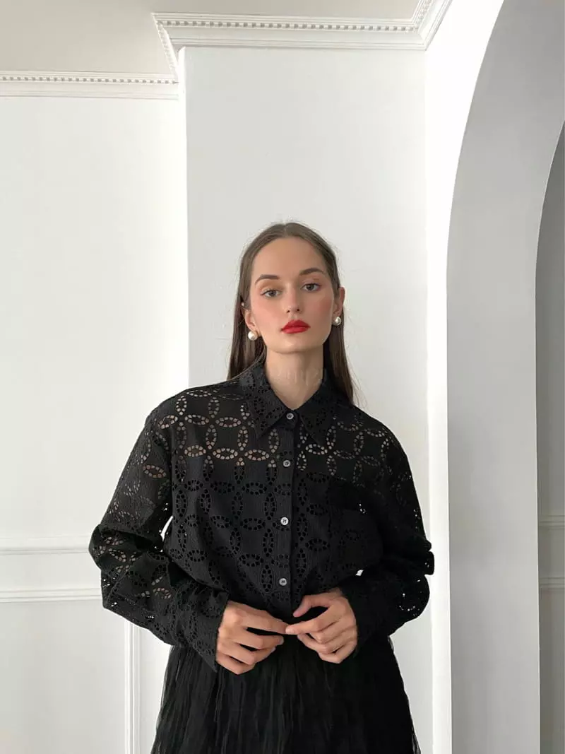 Black Fuchsia - Korean Women Fashion - #momslook - My The Punching Shirt - 11