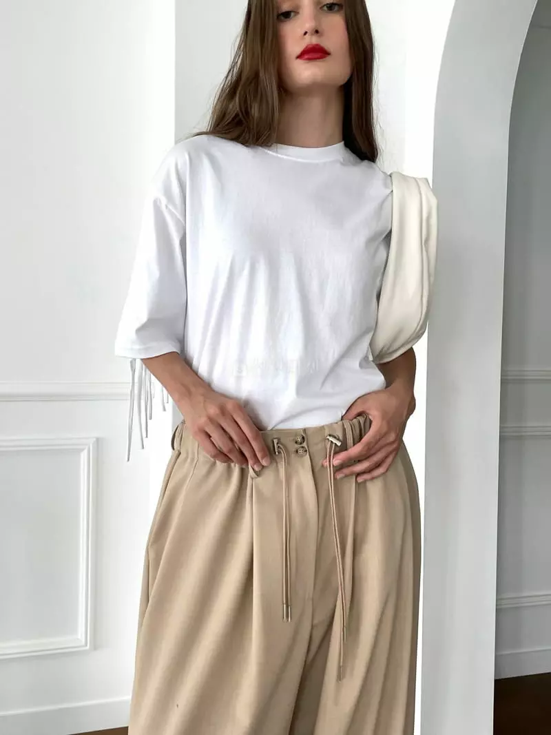 Black Fuchsia - Korean Women Fashion - #womensfashion - Pringe Tee - 2