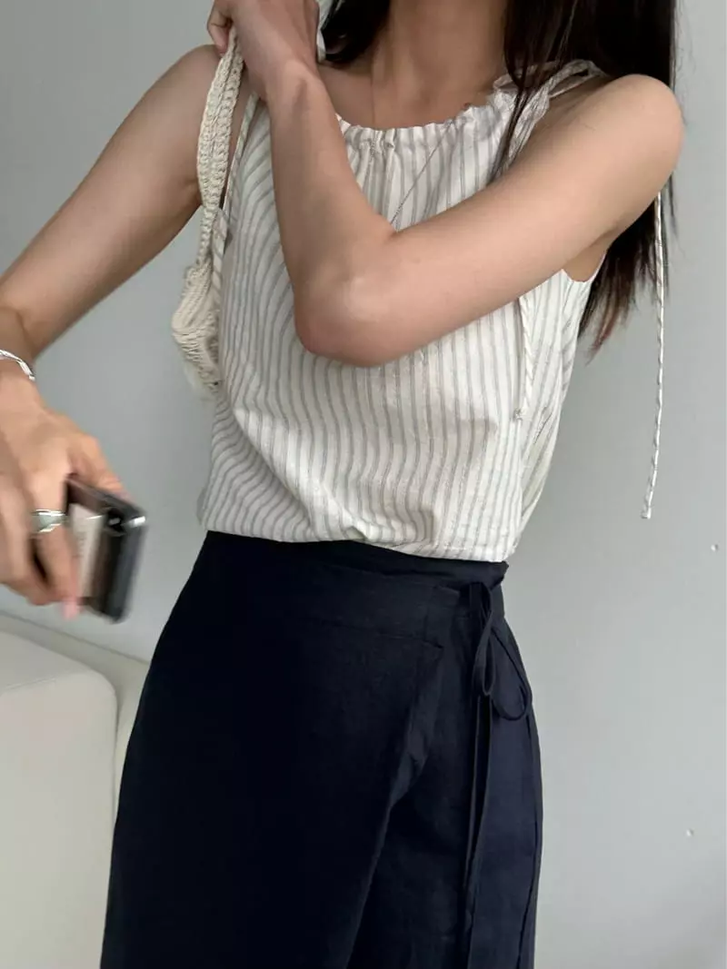 Bleecker - Korean Women Fashion - #momslook - Yogurt Sleeveless - 3