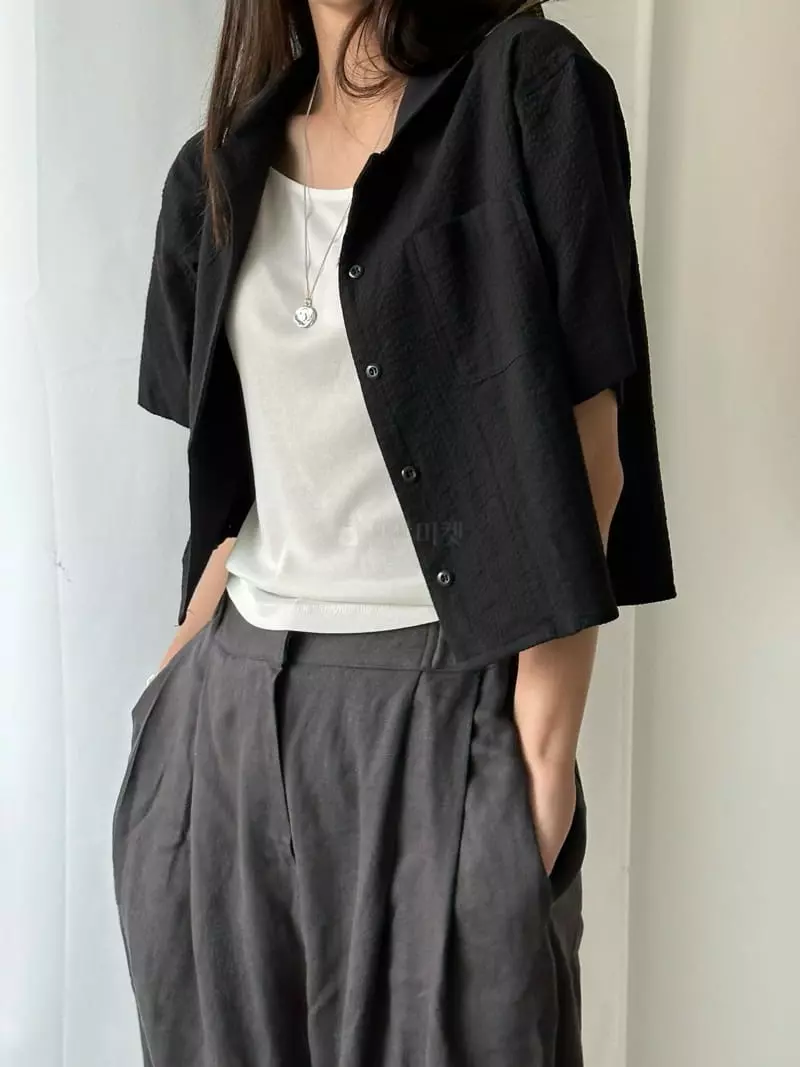 Bleecker - Korean Women Fashion - #womensfashion - Seersucker Shirt - 4