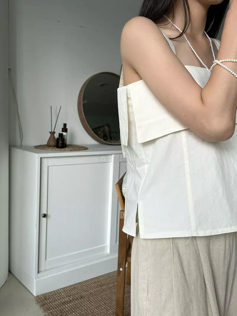 Bleecker - Korean Women Fashion - #momslook - Belted Sleeveless - 2